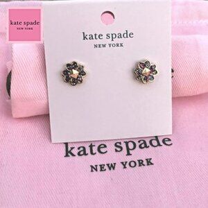 NWT KATE SPADE Spades & Studs Glitter Enamel Stud Earrings KS Dust Bag Included